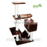 Plywood Plush Cat Tree Sisal Cat Scratching Post thumbnail-2