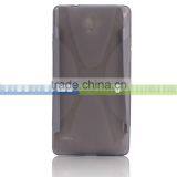 Slim Fit S Line Wave Flexible TPU Case Cover for HuaWei Ascend G700 With Different Colors