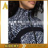 Fashion Outdoor Sports Wear Polyester Camouflage Woman Spandex Jacket thumbnail-1