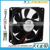 2015 Factory ODM Square Shape Black Color dc Brushless Fan