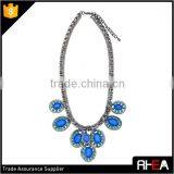 2015 Hot Selling Fashion Statement Necklace,Gun Metal Color thumbnail-1