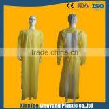 Blue Disposable Aprons With Sleeves Plastic Cpe Gown thumbnail-4