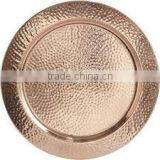 Copper Charger Plate, Hammered Charger Plate thumbnail-1