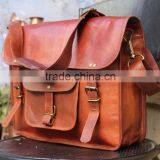 Single Shoulder Leather Messenger Men Bag