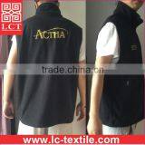 Wholesale Top Quality Gold Stitching Embroidery With Your Logo Anti-pilling Full Zipper Polar Fleece Vest for Men(LCTU0048) thumbnail-3