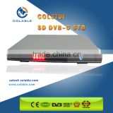 Cable tv receiver,sd dvb-c set top box,mpeg-2 tv box COL370i