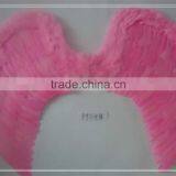 Large Pink Feather Halloween Angel Wings thumbnail-1