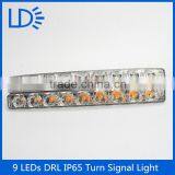 Universal 18W Car 9LED DRL Daytime Running Light Driving Safety Turn Head Lamp thumbnail-1