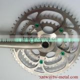 new design!! titanium chain ring titanium crank titanium spider titanium bicycle crankset custom