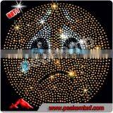 Wholesale Rhinestone Motif Emoji Heat Transfer Designs for Apparle Stock thumbnail-4