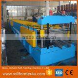 High Performance Color Steel Floor Deck Roll Forming Machine PLC Control System Machinery thumbnail-4