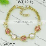 2015 High Quality New Arrive Gold Bracelet Jewelry Design for Girls