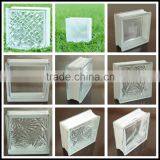 Clear Colored Crystal Parallel Cloudy Mosic Decorative Factory Price Glass Block Price