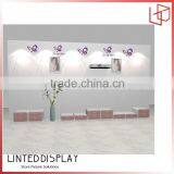 Fashion Cosmetic Store Wall Diaplay Cabinet/Retail Store Wood Display Shelf/Clothes Shop Open Display Cabinets