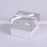 Ribbon Cover Engagement Silvery Paper Gift Box
