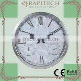 16 Inch 3 In 1 Farm Metal Clock Outdoor Clock Garden Clock