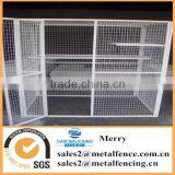 Outdoor Welded Bird House Large White Powder Coated Aviary Cage