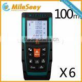 Mileseey 100m Handheld Laser Distance Meter Digital Laser Range Finder Laser Range Meter Laser Tape Measure X6 thumbnail-1