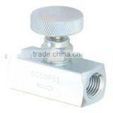 Carbon Steel Small Body Straight Needle Valve With Round Handle thumbnail-1