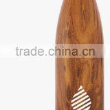 Double Wall Vacuum 25 oz Insulated Stainless Steel BPA Free Water Bottle Wood Grain Fit Cup Holder thumbnail-2