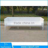 Factory Best Price Top Sale White Garden Sofa thumbnail-4