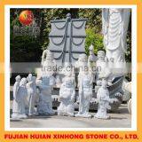 Seven Luck Gods Stone Buddha Statue for Garden Decoration thumbnail-3