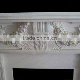 Cheap White Marble Electric Fireplace Mantel thumbnail-2
