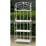 Vintage White Wrought Iron Garden Shelving thumbnail-1