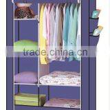 Portable Clothes Closet Non-woven Fabric Wardrobe Storage Shelf Organizer thumbnail-5