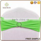 Plaid Colorful Ruffle Chair Sash Band With Plastic Buckle Set thumbnail-2