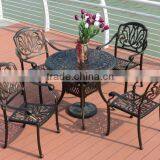 Arlau Cast Aluminum Patio Table and Chairs Set thumbnail-4