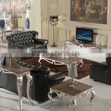2015 stainless steel high quality console table with marble top N2132-3