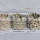 Fashion and Beautiful Canvas Storage Basket With Dot Pattern thumbnail-1