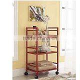 Garage Bar Hotel Rolling Metal Serving Cart thumbnail-3