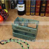 Hollow Out Two Grid Wooden Pencil Holder or Storage Box thumbnail-2