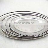16 Inch Shallow Stainless Steel Egg Plate thumbnail-1