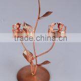 Home Decoration Candlestick/Flower Design Metal Candle Holder thumbnail-1