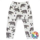 White Black Grid Elastic Waist Harem Pant Baby thumbnail-2