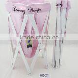Home Furniture Fabric Material and Home Usage Folding Laundry Basket thumbnail-1