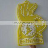 Orange OKAY Shape Design Sponge Foam Hand Gloves thumbnail-3