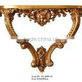 Home Decorative Baroque Style Hanging Console Table and Mirror Set thumbnail-2