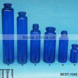 Various Size Blue Colored Test Tube Glass Screw Top Test Tube for Labor Use thumbnail-1