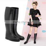 PVC Upper EVA Insole Footbed Waterproof Classic Horse Riding Luxury Europe Style Outdoor Use Tall Boot Women Wellies thumbnail-1