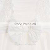 White Flower Girl Dresses Girls Satin Lace Boutique Party Dresses HSD6989 thumbnail-5
