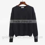 2016 New Korean Style Spring Winter Autumn Round Neck Long Sleeve Plain Women Sweater thumbnail-6