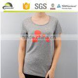 Custom Grey Women t Hsirt Printting T-shirt Screen Printing t Shirt thumbnail-1