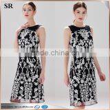 Mesh Embroidery Ladies Casual Lace Dresses thumbnail-2