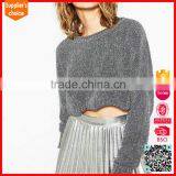 Latest Design Long Sleeves Custom Cute Pullover Jumper Shorts Woman thumbnail-1