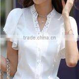 2014 Ladies White Formal Shirts thumbnail-5