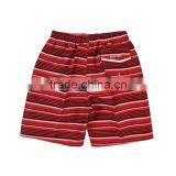 Red Stripe Digital Printing Kids Board Shorts in 100% Polyester Fabric thumbnail-2